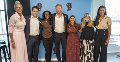 PRINCE HARRY, DUKE OF SUSSEX JOINS THE DIANA AWARD AT YOUTH DISCUSSION ON HOW SOCIAL ACTION HEALS MINDS IN LONDON  